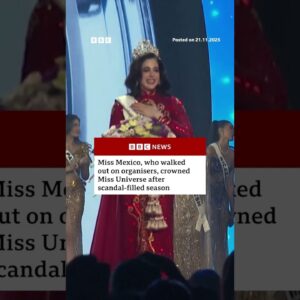 Miss Mexico crowned Miss Universe. #Mexico #MissUniverse #BBCNews