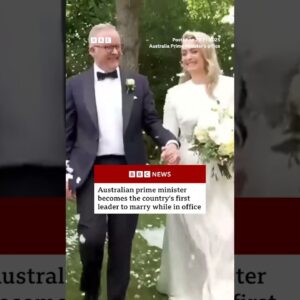 Australian prime minister becomes the country's first leader to marry while in office. #BBCNews