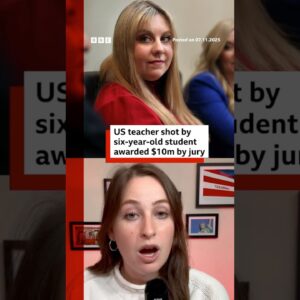 US teacher shot by six-year-old student awarded $10m by jury. #US #BBCNews