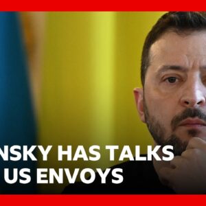 Ukraine's President Zelensky hails 'new ideas' on peace after talks with US envoys | BBC News