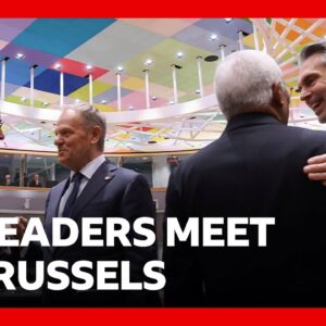EU leaders meet in Brussels to discuss Russian assets | BBC News