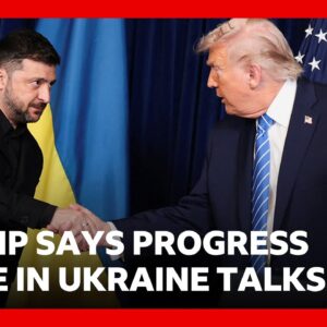 Trump says Ukraine peace deal close but ‘thorny issues’ remain | BBC News
