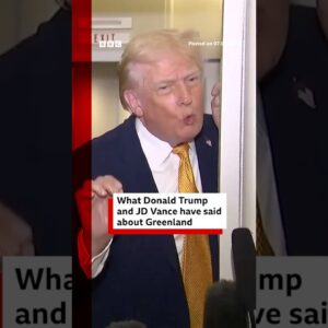 Donald Trump has been discussing "a range of options" to acquire Greenland. #Trump #BBCNews