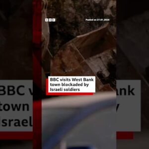 BBC visits West Bank town blockaded by IDF. #BBCNews