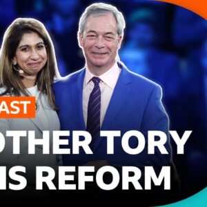 Ex-Tory Home Secretary Suella Braverman defects to Reform | BBC Newscast
