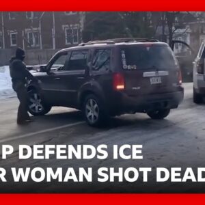 Video records ICE immigration officer shooting dead woman driver in Minneapolis | BBC News