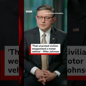 US Speaker Mike Johnson defends ICE agent involved in killing of Renee Good. #BBCNews