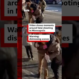 Video shows moments around fatal shooting in Minneapolis. #Minneapolis #BBCNews