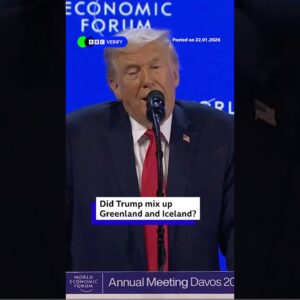 Did Donald Trump mix up Iceland and Greenland in his speech? #Greenland #Trump #BBCNews