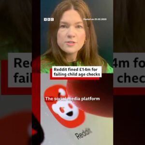 Reddit fined £14 million for failing to check ages of children. #Reddit #Tech #BBCNews