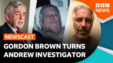 Former prime minister Gordon Brown turns detective over Andrew Mountbatten-Windsor | BBC Newscast