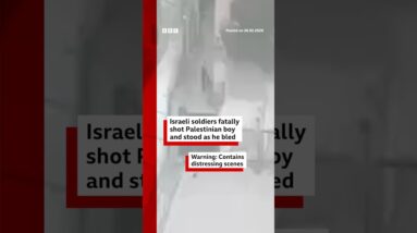 Israeli soldiers fatally shot Palestinian boy and stood as he bled. #BBCNews