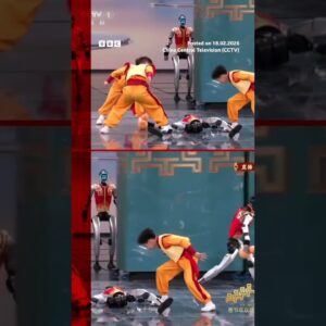 Humanoid robots show off dance moves. #Robots #China #BBCNews