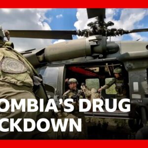 BBC joins Colombia's Jungle Commandos to witness their war on drugs | BBC News