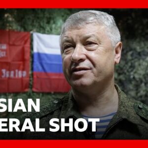 Russian general shot several times in Moscow | BBC News