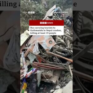 Bus carrying tourists to Kathmandu in Nepal crashes, killing at least 19 people. #Nepal #BBCNews