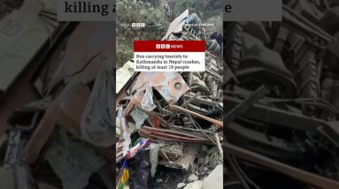 Bus carrying tourists to Kathmandu in Nepal crashes, killing at least 19 people. #Nepal #BBCNews