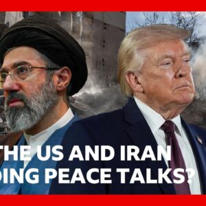 Donald Trump insists US is negotiating with Iran over an end to war | BBC News