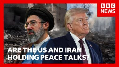 Donald Trump insists US is negotiating with Iran over an end to war | BBC News