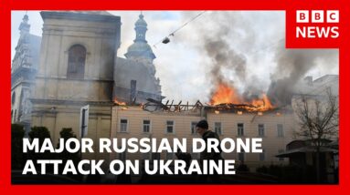 Russia hits Unesco heritage site in Ukraine in rare daytime drone attack | BBC News