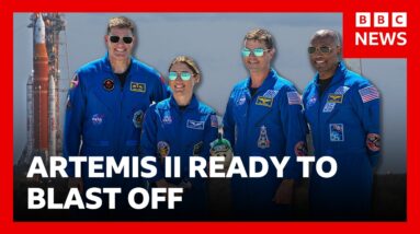 Artemis II gets ready to head to the Moon | BBC News