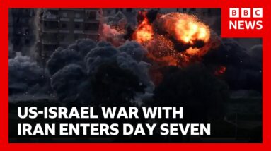 Tehran sees strikes 'every few hours' as US-Israel war with Iran enters seventh day | BBC News