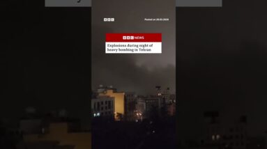 Explosions during night of heavy bombing in Tehran. #Iran #BBCNews