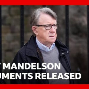 First Mandelson files published by UK government | BBC News
