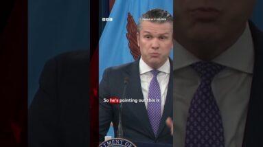 'Big, bad Royal Navy' should help out in Strait of Hormuz, says Hegseth. #Iran #US #Israel #BBCNews