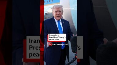 Iran rejects President Trump's peace plan. #Iran #US #BBCNews