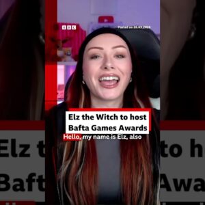 Elz the Witch to present Bafta Games Awards 2026. #Baftas #BaftaGameAwards #BBCNews