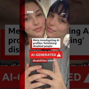 How AI is used to make fake profiles of women with disabilities online. #AI #BBCNews | BBC News