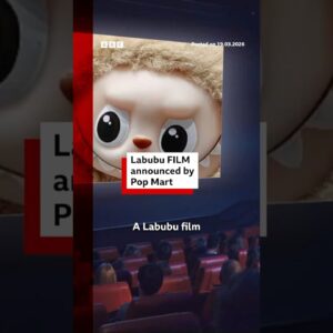Labubu film announced by Pop Mart. #Labubu #PopMart #BBCNews
