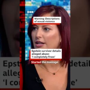 Joanna Harrison says she met Jeffrey Epstein aged 18 and the abuse began with a massage. #BBCNews