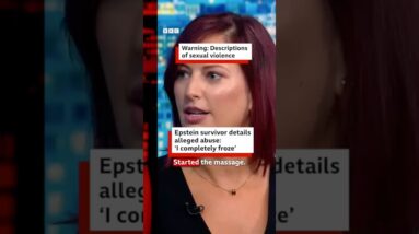 Joanna Harrison says she met Jeffrey Epstein aged 18 and the abuse began with a massage. #BBCNews