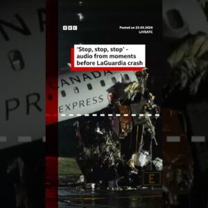 ‘Stop, stop, stop’ - audio from moments before LaGuardia crash. #NewYork #BBCNews