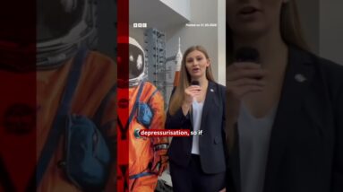 Why are astronauts' launch suits orange? #ArtemisII #BBCNews