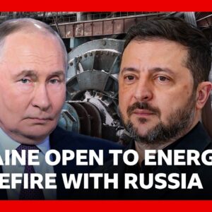 Zelensky says Ukraine open to energy ceasefire with Russia | BBC News