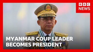 Myanmar's coup leader who set off a brutal civil war becomes president | BBC News