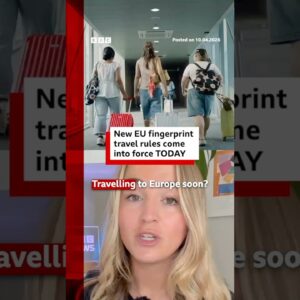 What is the new Entry/Exit system when travelling in Europe? #Europe #BBCNews