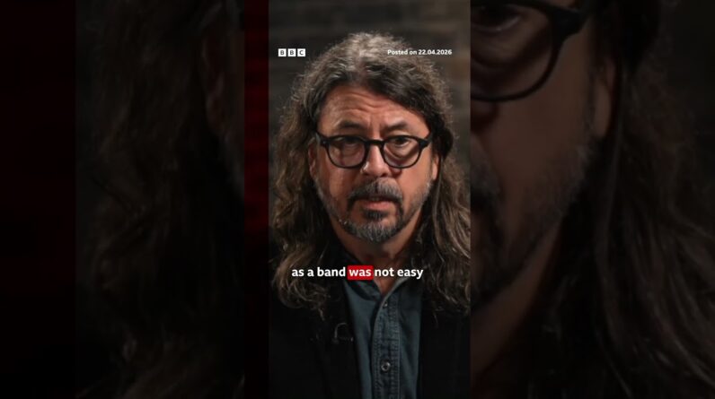 Dave Grohl says it was 'strange' continuing Foo Fighters without Taylor Hawkins. #BBCNews