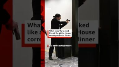 What was security like before the White House press dinner shooting? #DonaldTrump #BBCNews