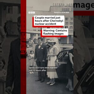 Iryna Stetsenko and Serhiy Lobanov got married hours after the Chernobyl accident. #BBCNews