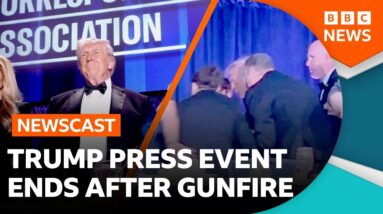 Inside the White House Correspondents' Dinner where shots were fired | BBC News