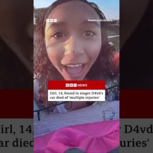 Celeste Rivas Hernandez was found dead in a Tesla registered to TikTok star D4vd. #D4vd #BBCNews