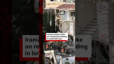 Four killed in Iranian missile strike on residential building in Haifa. #Israel #Iran #BBCNews