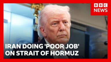 Trump says Iran's handling of Strait of Hormuz is 'not the agreement we have' | BBC News