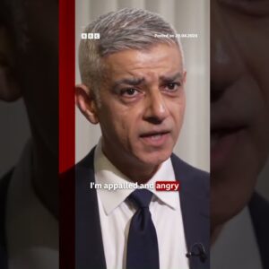 London Mayor Sadiq Khan has said he is "appalled and angry" after Jewish men were stabbed. #BBCNews