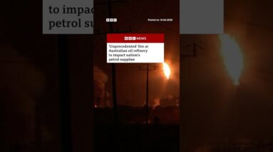 'Unprecedented' fire at Australian oil refinery to impact petrol supplies. #Australia #BBCNews
