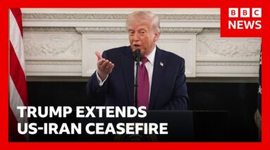 Donald Trump says he will extend Iran ceasefire until negotiations conclude | BBC News